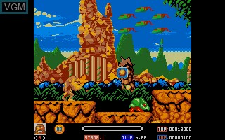 In-game screen of the game Toki on Atari ST