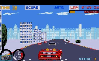 In-game screen of the game Turbo Outrun on Atari ST