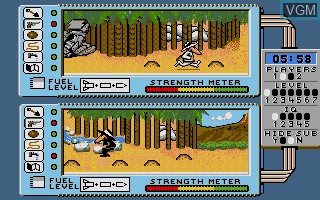 In-game screen of the game Spy vs Spy 2 on Atari ST