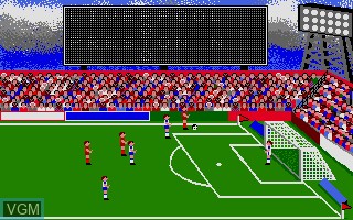 In-game screen of the game Football Manager on Atari ST