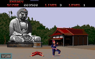 In-game screen of the game ST Karate on Atari ST