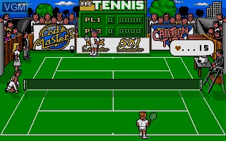 In-game screen of the game Pro Tennis Simulator on Atari ST