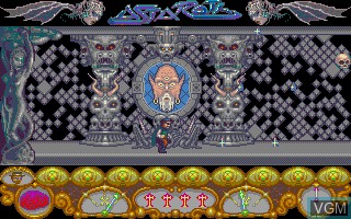 In-game screen of the game Astaroth on Atari ST