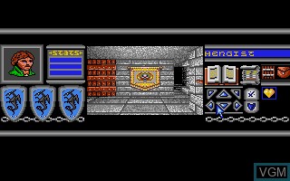 In-game screen of the game Bloodwych on Atari ST