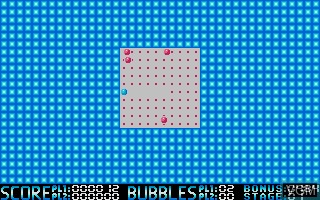 In-game screen of the game Bubble Trouble on Atari ST