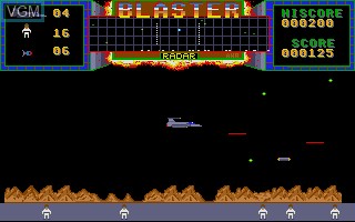 In-game screen of the game Blaster on Atari ST