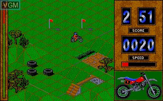 In-game screen of the game Motorbike Madness on Atari ST