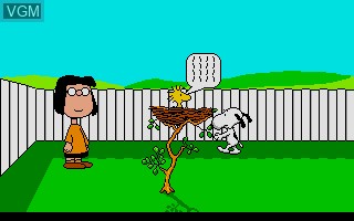 In-game screen of the game Snoopy and Peanuts on Atari ST