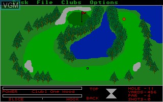 In-game screen of the game Hole in One Golf on Atari ST