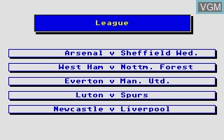 In-game screen of the game Brian Clough's Football Fortunes on Atari ST