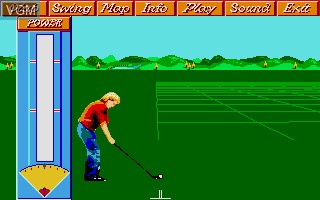 In-game screen of the game Greg Norman's Ultimate Golf on Atari ST
