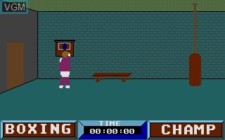 In-game screen of the game Boxing Champ on Atari ST