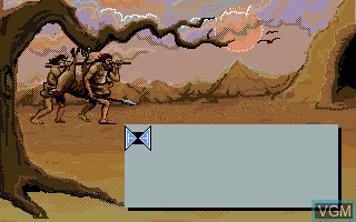 In-game screen of the game Time Race on Atari ST