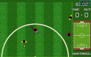 In-game screen of the game World Championship Soccer on Atari ST
