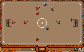 In-game screen of the game Hockey Pista on Atari ST