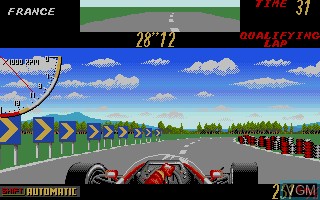 In-game screen of the game Super Monaco Grand Prix on Atari ST