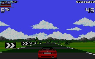 In-game screen of the game Lotus Turbo Challenge 2 on Atari ST