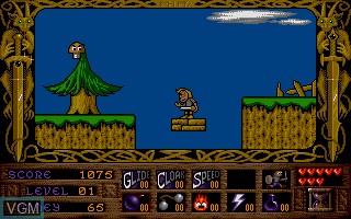 In-game screen of the game Prophecy I - The Viking Child on Atari ST