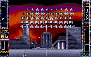 In-game screen of the game Super Space Invaders on Atari ST