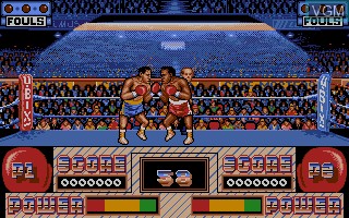 In-game screen of the game Pro Boxing Simulator on Atari ST