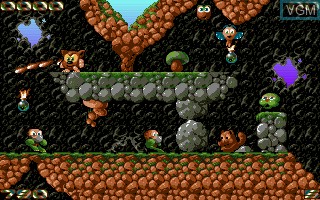 In-game screen of the game Creatures on Atari ST