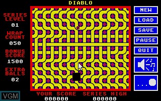 In-game screen of the game Diablo on Atari ST