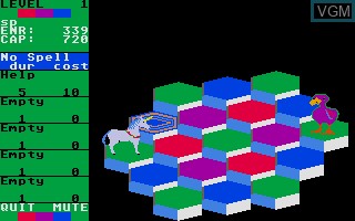 In-game screen of the game Hex on Atari ST