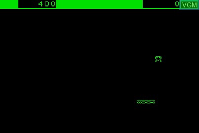 In-game screen of the game Martians, The on Acorn Atom
