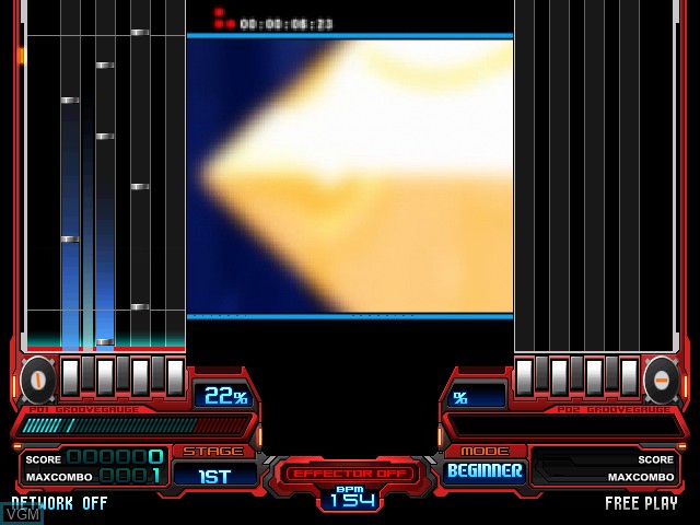 In-game screen of the game Beatmania IIDX 11 RED on Konami Bemani PC Type