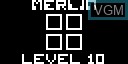 In-game screen of the game Merlin on RCA Chip 8