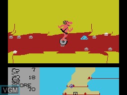 In-game screen of the game BC's Quest for Tires II - Grog's Revenge on Coleco Industries Colecovision