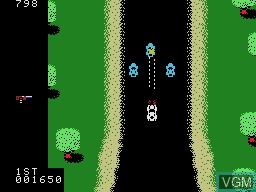 In-game screen of the game Spy Hunter on Coleco Industries Colecovision