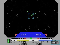 In-game screen of the game Blockade Runner on Coleco Industries Colecovision