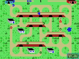In-game screen of the game Steamroller on Coleco Industries Colecovision