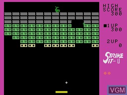 In-game screen of the game Strike It on Coleco Industries Colecovision