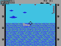 In-game screen of the game Subroc on Coleco Industries Colecovision