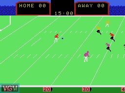 In-game screen of the game Super Action Football on Coleco Industries Colecovision