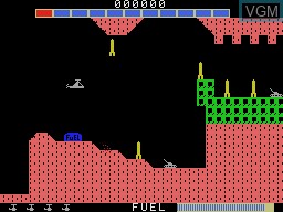 In-game screen of the game Super Cobra on Coleco Industries Colecovision