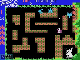 In-game screen of the game Tank War on Coleco Industries Colecovision