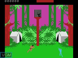 In-game screen of the game Tarzan on Coleco Industries Colecovision