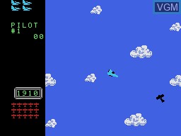 In-game screen of the game Time Pilot on Coleco Industries Colecovision
