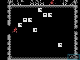 In-game screen of the game Wizards of Id's Wiz Math on Coleco Industries Colecovision