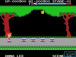 In-game screen of the game Cabbage Patch Kids Adventures in the Park on Coleco Industries Colecovision