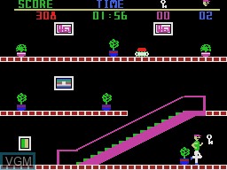 In-game screen of the game Heist, The on Coleco Industries Colecovision