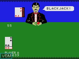 In-game screen of the game Ken Uston Blackjack-Poker on Coleco Industries Colecovision