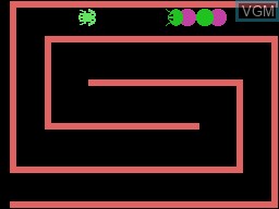 In-game screen of the game Learning with Leeper on Coleco Industries Colecovision