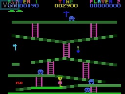 In-game screen of the game Miner 2049er on Coleco Industries Colecovision