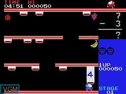 In-game screen of the game Monkey Academy on Coleco Industries Colecovision