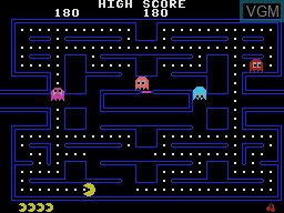 In-game screen of the game Pac-Man on Coleco Industries Colecovision