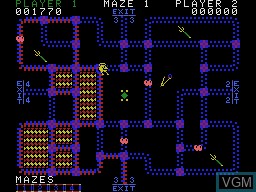 In-game screen of the game Pepper II on Coleco Industries Colecovision